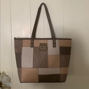 Vintage Calvin Klein leather tote bag